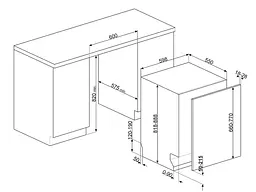 Встраиваемая посудомоечная машина Smeg STL5322BQL - миниатюра 11
