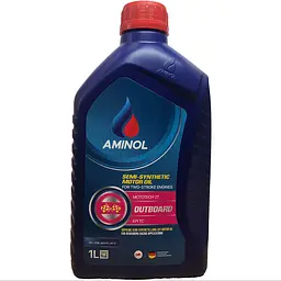 Олива моторна Aminol Mototech 2T Outboard Red Мінеральна 1 л