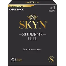 Презервативи SKYN Supreme Feel 30 шт – ультратонкі, без латексу, з максимальним зволоженням - мініатюра 2
