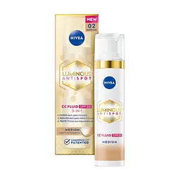 CC-крем Nivea Luminous 630 CC Fluid SPF30 3in1 Середній 40 мл (9005800379661)