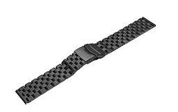 Ремінець BeWatch 22 мм сталевий Quadro для Amazfit Pace/Stratos 3/GTR 47 мм Чорний (1024401) - мініатюра 2