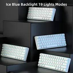Клавіатура MageGee MK-Star 61 LED Red Switch White (6971969720978-UA) [159844] - мініатюра 7