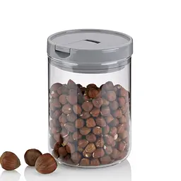 Банка для зберігання продуктів Kela Arik 1.2 л сіра (00000018253) - мініатюра 4