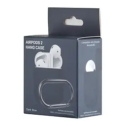 Чохол Silicone Case 1,2mm for AirPods 1/2 Dark Blue - мініатюра 2