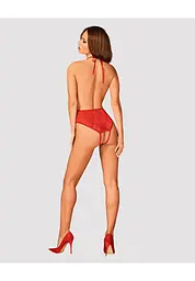 Боді Obsessive Dagmarie M/L червоний - мініатюра 3