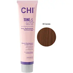 Тонер для волосся CHI Tone&Gloss Cacao кремовий безаміачний 85 г - мініатюра 2