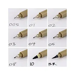 Лайнер Sakura Pigma Micron (0.5) 0,45 мм Чорний (084511306448) - мініатюра 8