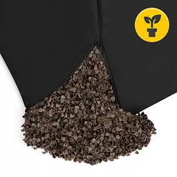 Подушка для йоги та медитації 4FIZJO Zafu кругла 32 x 20 см Black (P-5907739315540) - мініатюра 5