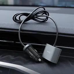 Адаптер автомобільний Hoco Companheiro Front and Rear Seat Z35 азу 3USB + 1Type-C - мініатюра 5