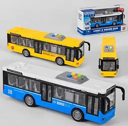 Автобус WY 910 AB (24) 2 види, інерція, світло, звук, в коробці - мініатюра 2