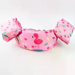 Дитячий плавальний жилет із нарукавниками Фламінго MA557pink рожевий - мініатюра 3