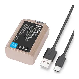 Аккумуляторная батарея для Sony NP-FW50 USB-C (KingMa) 1080 mAh