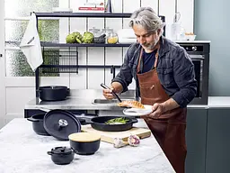 Сковорода-гриль KitchenAid Matte Oven-to-table 26 см чорна CC004600-001 - мініатюра 10