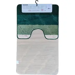 Набір килимків для ванної Vezzer Color line 60x100 та 60x50 см темно-зелений (VZC02220) - мініатюра 4