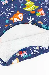 Комплект дитячий боді-гольф зі штанами Christmas Fox з начосом - мініатюра 5