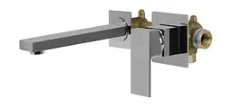 Змішувач для умивальника прихованого монтажу Corsan Ango chrome CMB3024CH Хром - мініатюра 3