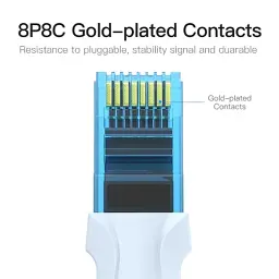 Патч-корд 3м, RJ-45 cat 5e UTP blue Vention (VAP-A10-S300) - мініатюра 7