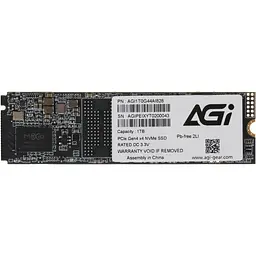 SSD 1Tb AGI AI828 M.2 2280 PCIe Gen 4x4 NVMe 1.4 3D NAND, Retail - мініатюра 2
