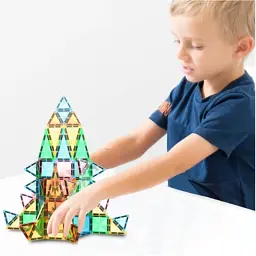 Конструктор Picasso магнітний Tiles Mini Diamond Series Set 60 деталей (817338022303) - мініатюра 5