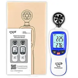 Цифровий анемометр крильчатий 0.3-30м/с -10-45°C wintact 10.5х4х1.5 см hoz0010076 - мініатюра 3
