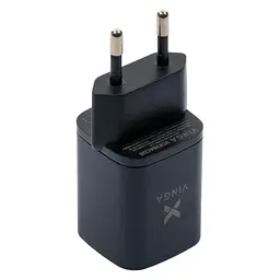 Зарядний пристрій Vinga USB-C PD 30 Вт + USB-A QC 30 Вт, дисплей, макс. 33 Вт (VCR30ACDB) - мініатюра 10