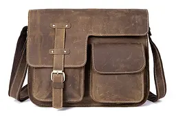 Чоловіча шкіряна сумка Vintage 31,5х26х7 см sum0012919