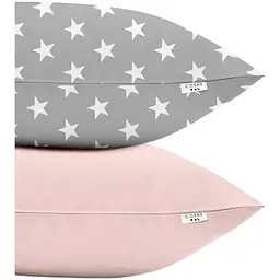 Набір наволочок Cosas Stars 50х70 см (SetPillow_StarsBGrey_Rose_50х70)
