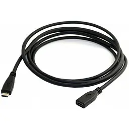 Кабель Type-C (M) - Type-C (F), 1 м, чорний, CHiNa, USB 3.1 (S0930)