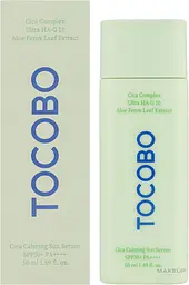 Сонцезахисна сироватка для чутливої шкіри 50 мл Tocobo Cica Calming Sun Serum Spf 50+ Pa++++