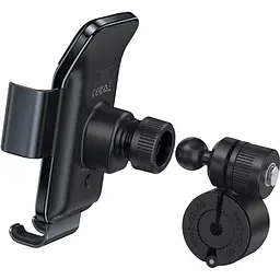 Автотримач із бездротовою зарядкою Baseus Smart Solar Power Wireless Cycling Electric Holder Black (SUZG010001) [85330] - мініатюра 5