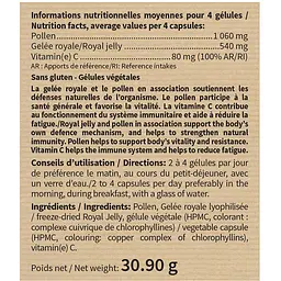 Комплекс Nutriexpert Маточне молочко + Бджолиний пилок + Вітамін С 60 капсул  - мініатюра 2
