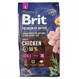 Сухий корм для дорослих собак дрібних порід Brit Premium Adult S 8 кг (курица) (вагою до 10 кг) - мініатюра 4
