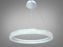 Біла підвісна LED-люстра Diasha 583-600WH, 95 Вт, з пультом, 60 см - мініатюра 4