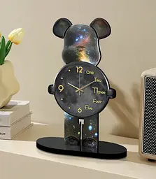 Настільний годинник Фігурка Ведмідь Bearbrick Космічні 30 см - мініатюра 3