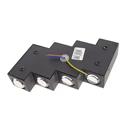 Підсвітка Brille фасадна LED 8W WW IP54 BK (AL-620/8) - мініатюра 5