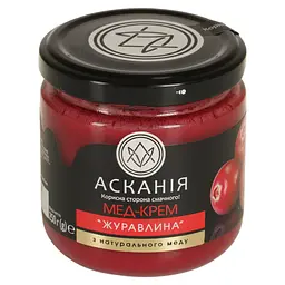 Мед-крем Ascania Журавлина 250 г - мініатюра 2