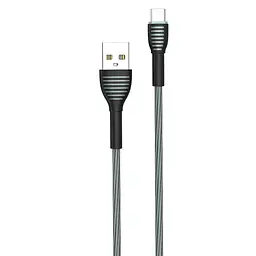 Кабель ColorWay USB - micro USB (M/M), Braided Cloth, 3 А, 1 м, Сірий (CW-CBUM041-GR) - мініатюра 8