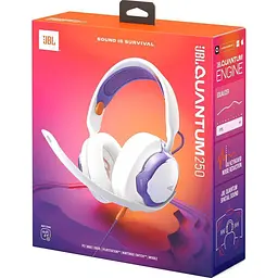 Ігрові навушники JBL Quantum 250 White (JBLQTUM250WHT) [159486] - мініатюра 7