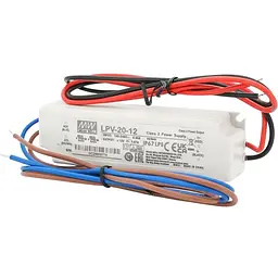 Імпульсний блок живлення Mean Well герметичний LPV-20-12 12В 1.67А (20Вт) IP67