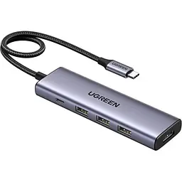 Док-станція USB3.0 Type-C --> HDMI 4K30Hz/3xUSB-А 3.0/Type-C/PD 100W 5-in-1 CM511 Ugreen - мініатюра 2