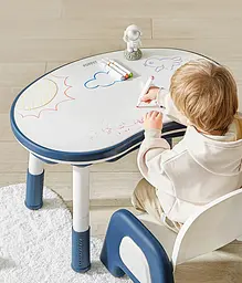 Дитячий багатофункціональний столик Poppet Мультиплей Індиго 5 в 1 та стілець (PP-011I) - мініатюра 8