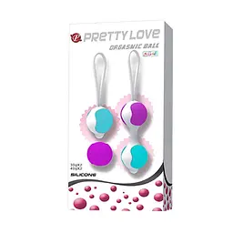 Вагінальні кульки Pretty Love Orgasmic Balls, 4 шт (мульті) - мініатюра 6