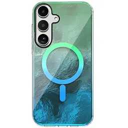 Чохол TPU Shiny Mountain (MagFit) для Samsung Galaxy S26+ Green / Blue