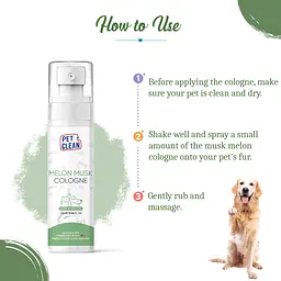 Парфумований спрей Pet Clean Cologne Musk Melon для тварин з ароматом мускусної дині 100 мл - мініатюра 6