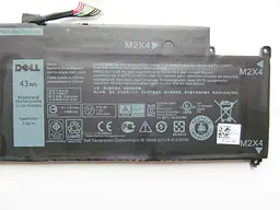 Акумулятор для ноутбука Dell Latitude E7370 P63NY, 5381 mAh (43Wh), 4cell, 7.6V, Li-ion, чорний - мініатюра 2