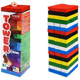Настільна гра Strateg TOWER MINI 31064 54 бруска кубик