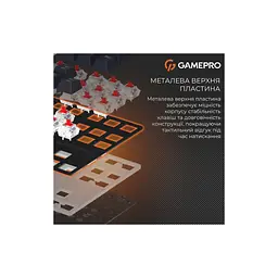 Клавіатура GamePro Genesis Metallic MK110B Outemu Red Switch USB UA Black (MK110B) - мініатюра 9