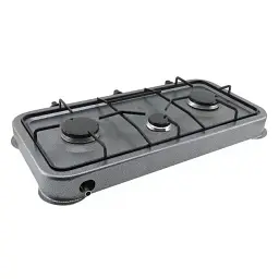 Газова плита таганок настільна Domotec MS-6603 3 конфорки(7696) - мініатюра 2