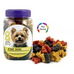 Ласощі для собак тренувальні Fine Dog 280 г- маленькі кісточки