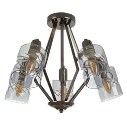 Люстра стельова Brille E14 40W BK (LK-668C/5)